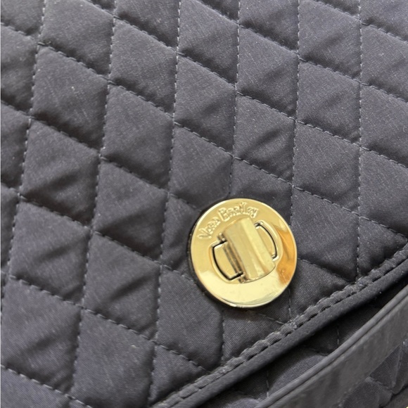 Vera Bradley Quilted Navy Blue Crossbody Bag - Picture 7 of 8